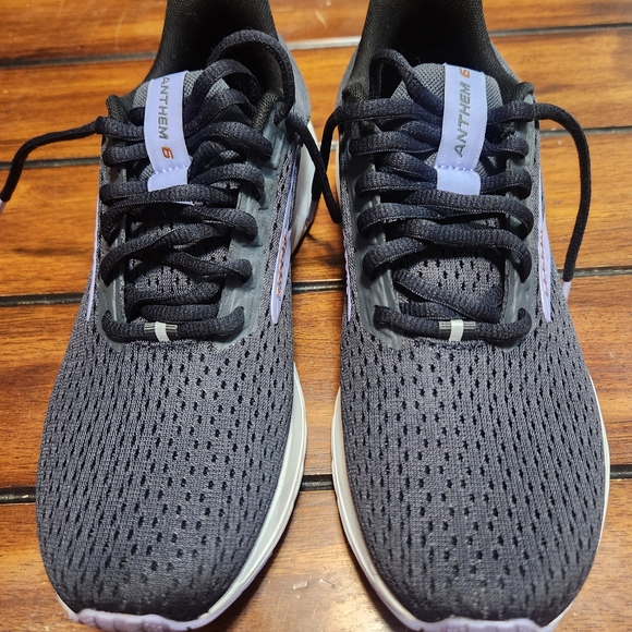 Brooks Shoes - Brooks Anthem 6 Gray With Lavender Running Shoes
